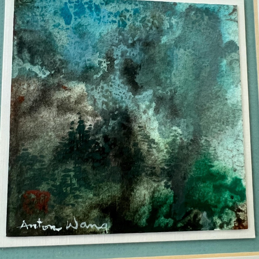 Beautiful‎ framed water color painting by Anton Wang